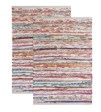 Cotton Chindi Rag Rug - 2 Pack