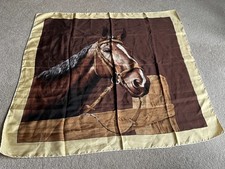 Vintage Ladies Silk Head Scarf