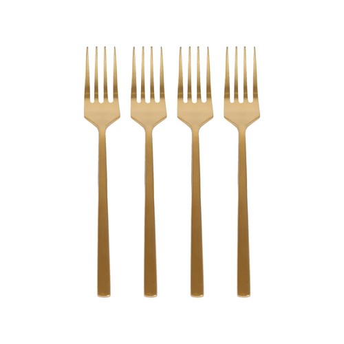 Stainless steel cake forks - steel,