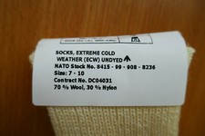 NEW - Army Issue Extreme Cold Weather ECW Arctic Socks  Size 7-10 - PACK OF FIVE