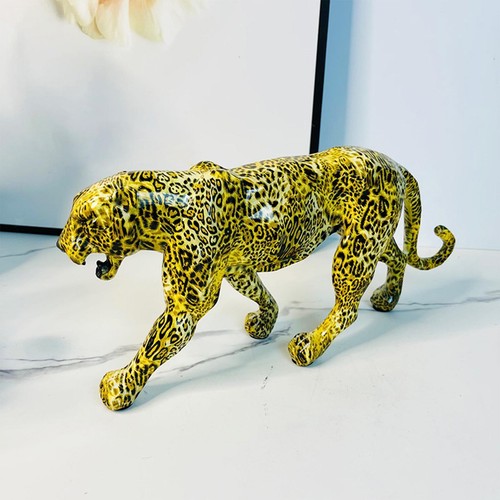 Leopard statue resin animal - leopard,