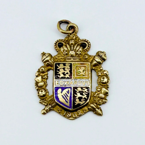 Antique edward vii 1902 enamel - antique,
