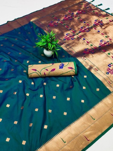 Pure banarasi silk - banarasi, rama