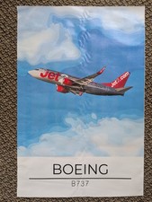 LARGE JET2 737 POSTER CANVAS