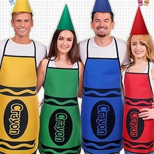 7 Set Color Crayon Apron and