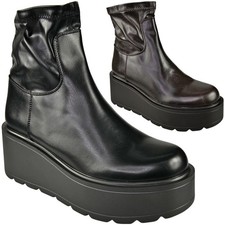 Ankle Wedge Boots Shoes Ladies