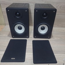 TEAC LS-H255-MA 2-Way Bookshelf Speakers black Wood Finish 100W - VGC