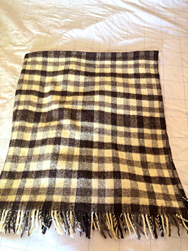 100 pure british wool - british, check