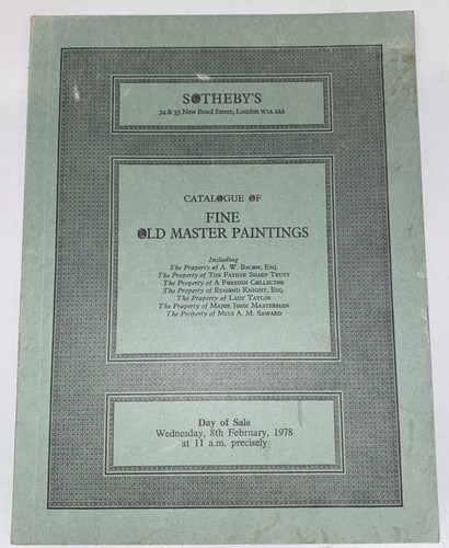 Sotheby fine old - old, master