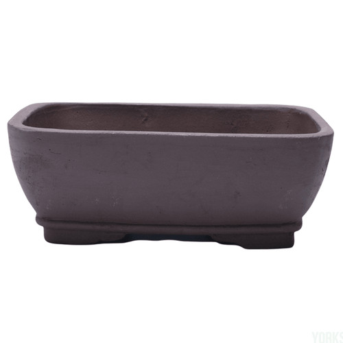Unglazed bonsai pot rectangle - pot,