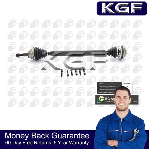 Kgf front driveshaft - front, fits