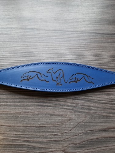 Whippet leather collar 14 - leather, 12-14