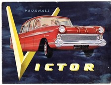 Vauxhall Victor F Series 1957-1958 UK Market Sales Brochure Standard & Super