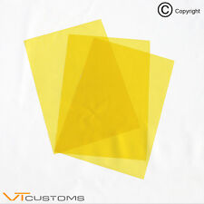 Golden Yellow Headlight Tint Film [ 3 x A5 Sheets for Fog Light ] Car Vinyl Wrap
