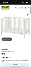 Ikea gulliver cot with - ,