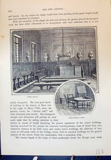 Original Old Antique Print
