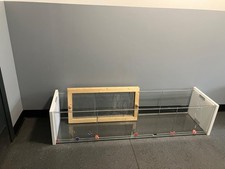 Ikea Detolf  dwarf Hamster Cage with custom lids and acrylic side panels