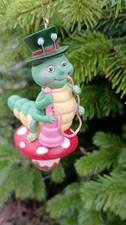 Gisela Graham Caterpillar Hanging Christmas Tree Decoration Alice in Wonderland