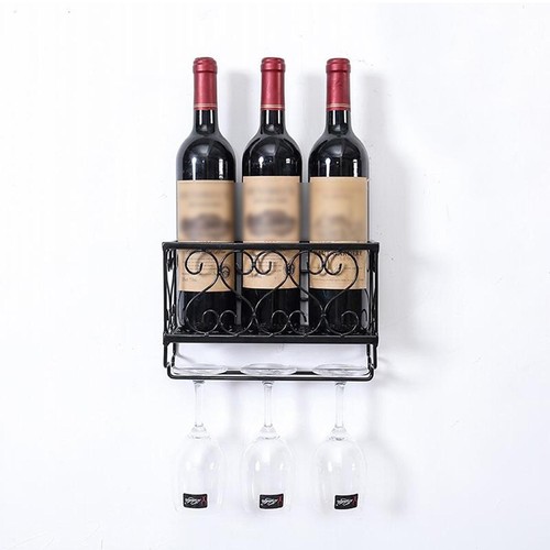 Wall mounted wine glass rack - wall,