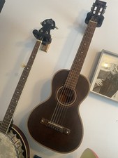 Vintage 'Viator' Paul Brett Electro-Acoustic Travel Guitar ~ Antiqued