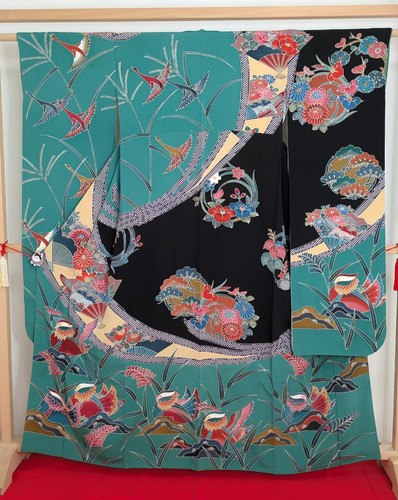 Vintage japanese kimono silk - vintage,