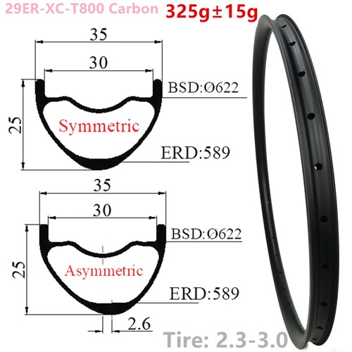 29er 35x25mm carbon fiber - 29er,