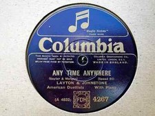 LAYTON & JOHNSTONE - CHOOSE ONE OF TWENTY-SEVEN 78 rpm discs