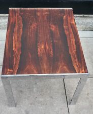 Vintage 1970s Merrow associates rosewood and Chrome side table