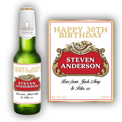 Personalised beer bottle - 8, x