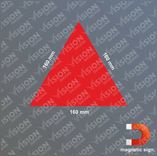 Reflective red warning - red,