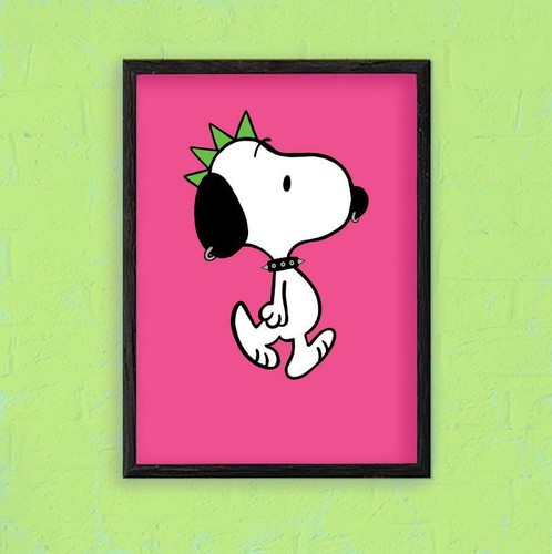 Punk rock beagle dog - dog, snoopy