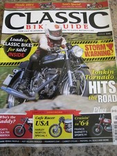 CLASSIC BIKE GUIDE MAGAZINE OCT 2011 HONDA GOLD STAR FLAT TRACKER TONKIN TORNADO