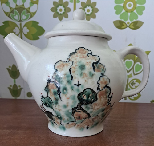 Quirky studio pottery teapot - studio,