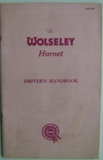 Wolseley Hornet Original Handbook 1962 AKD 3209 Mini based 848cc
