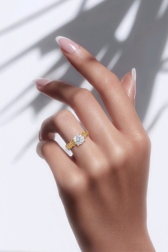 18k real saudi gold ring - 18k,