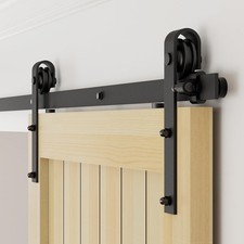 TSMST 167CM/5.5FT Sliding Door Track Barn Door Hardware Kit Closet Rail Roller