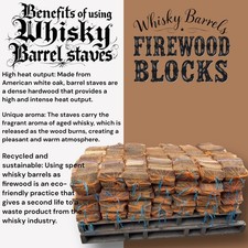 Hardwood Logs Kiln Dried Fire Logs Logs Whisky Barrel White American Oak