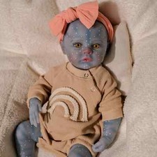 18Inch Full Vinyl Body Avatar Meadow Girl Lifelike Reborn Toddler Doll 3D Veins