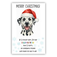 Dalmatian Dog Christmas Card