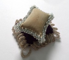 Two Miniature Antique Beaded