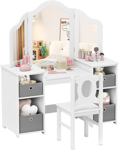 Costway kids vanity table - costway,