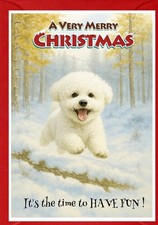 Bichon Frise Dog Christmas