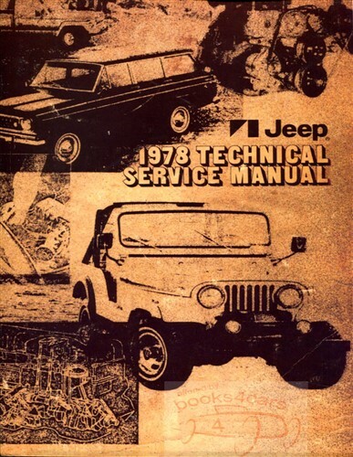 Jeep 1978 shop manual - shop,