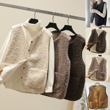 Women Casual Gilets Button