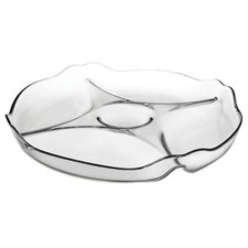 31cm Clear Glass Divided