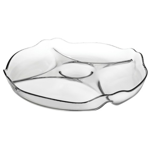 31cm clear glass divided - 31cm,