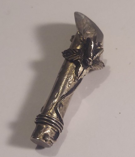 Vintage silver tone single - silver,