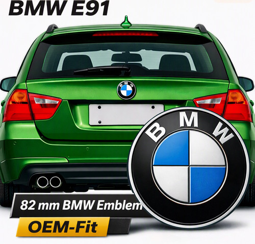 Bmw e91 rear - bmw, logo