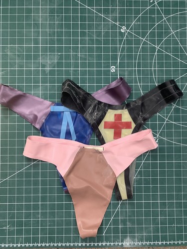 Rubber latex thongs x - latex,