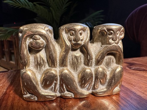 Vintage solid brass three - vintage,